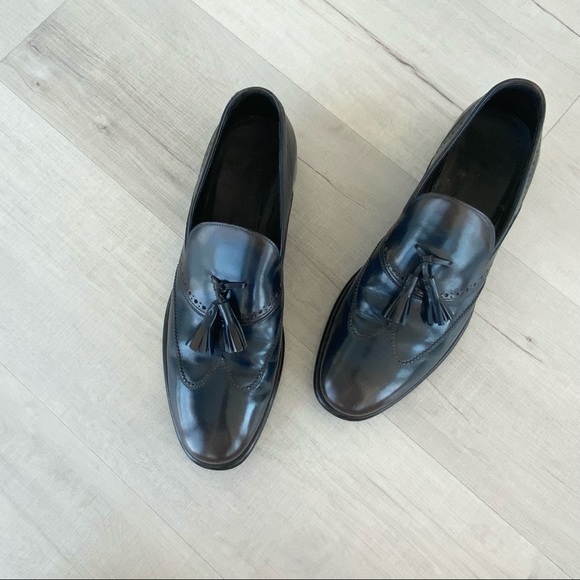 ❤️ Ferragamo Siriano Wing Tip Tassel Loafer Blue 9 main image 9